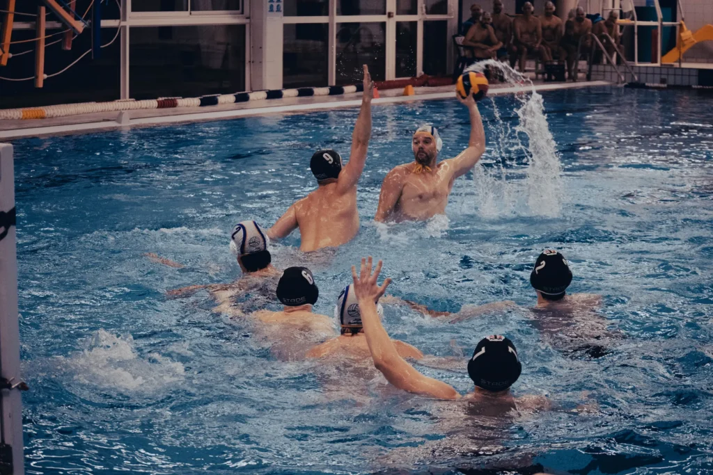 Équipe N2 Sea Sun Polo en action, water-polo Nationale 2